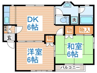 ハイツサンフラワ－Ａの物件間取画像